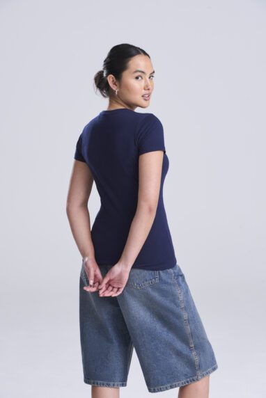 Navy Cascades Organic Women's T