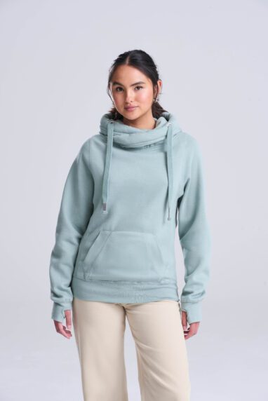 Cross Neck Hoodie