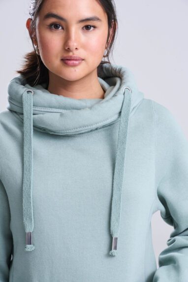 Cross Neck Hoodie