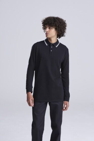 Long Sleeve Tipped 100 Polo