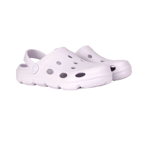 JC093 Arctic White (Side Angle) Areo Clogs