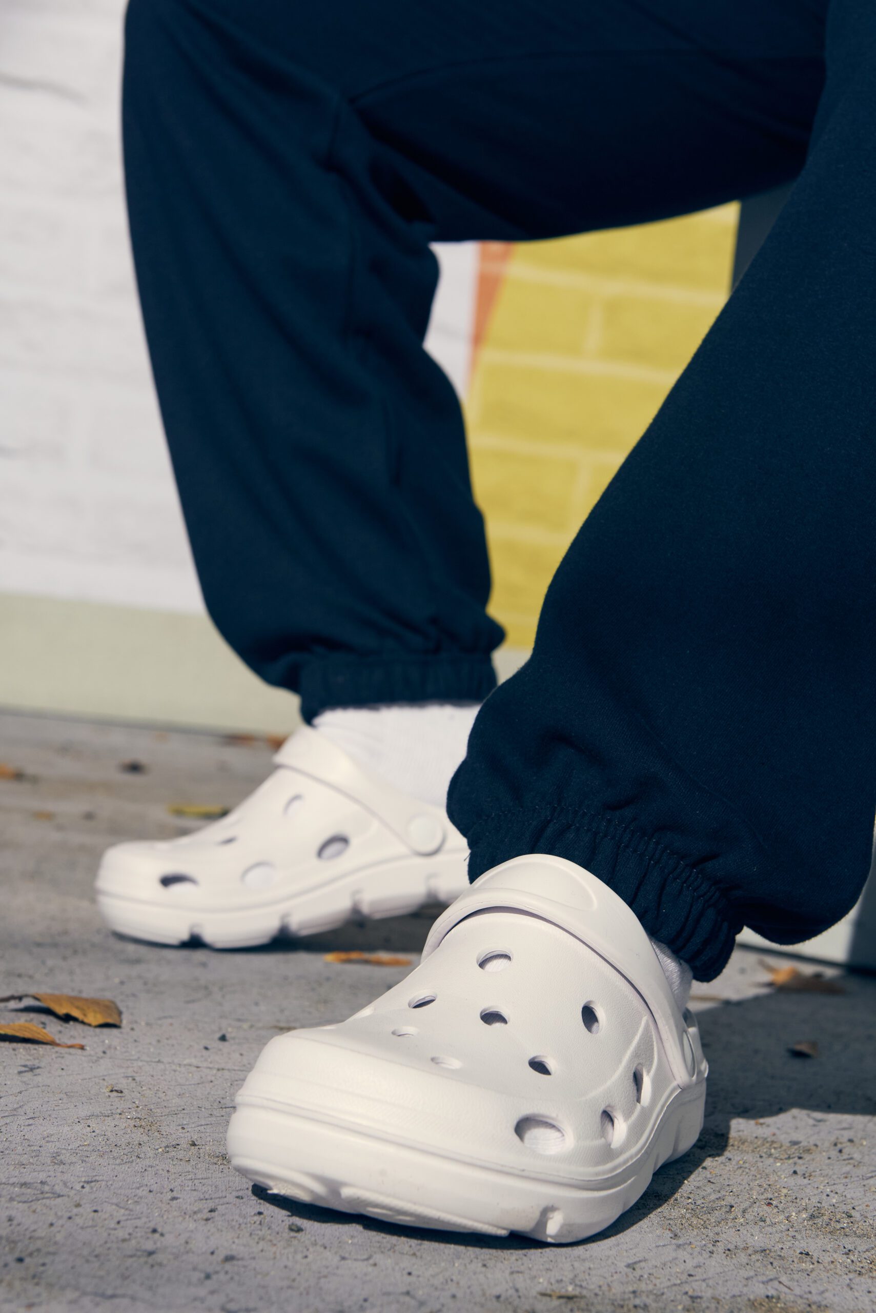 JC093 Joggers blanc arctique